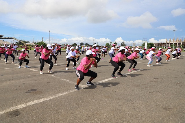 Gabon/ Clôture « Octobre rose » : les cheminotes bouclent avec une séance fitness