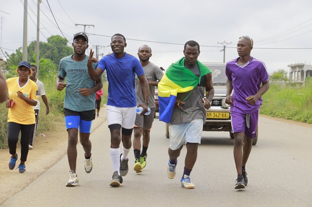 Gabon/ Marche de la félicité : Sthemy Manuel Vinga et son équipe déjà à lambaréné