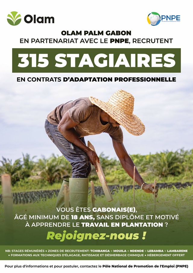 Auto-emploi au Gabon : Olam palm crée des passerelles entre formation et emploi durable
